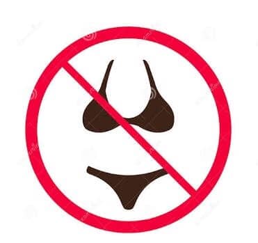 No bikinis on the streets